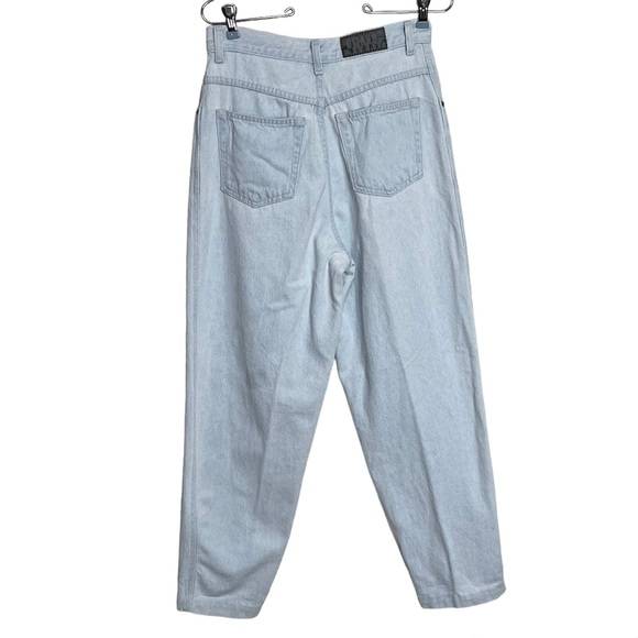 VTG Gitano Baggy Jeans High Rise Tapered Light Wash Blue Denim 100% Cotton Sz 8 - Picture 1 of 14